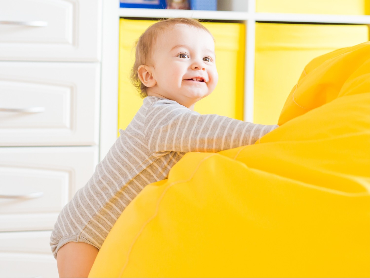 Empuje suave a un cojín