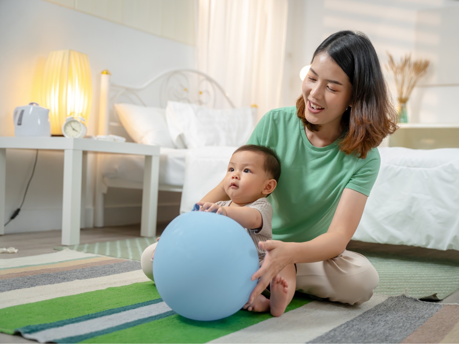 Pelota que entra y sale del pecho