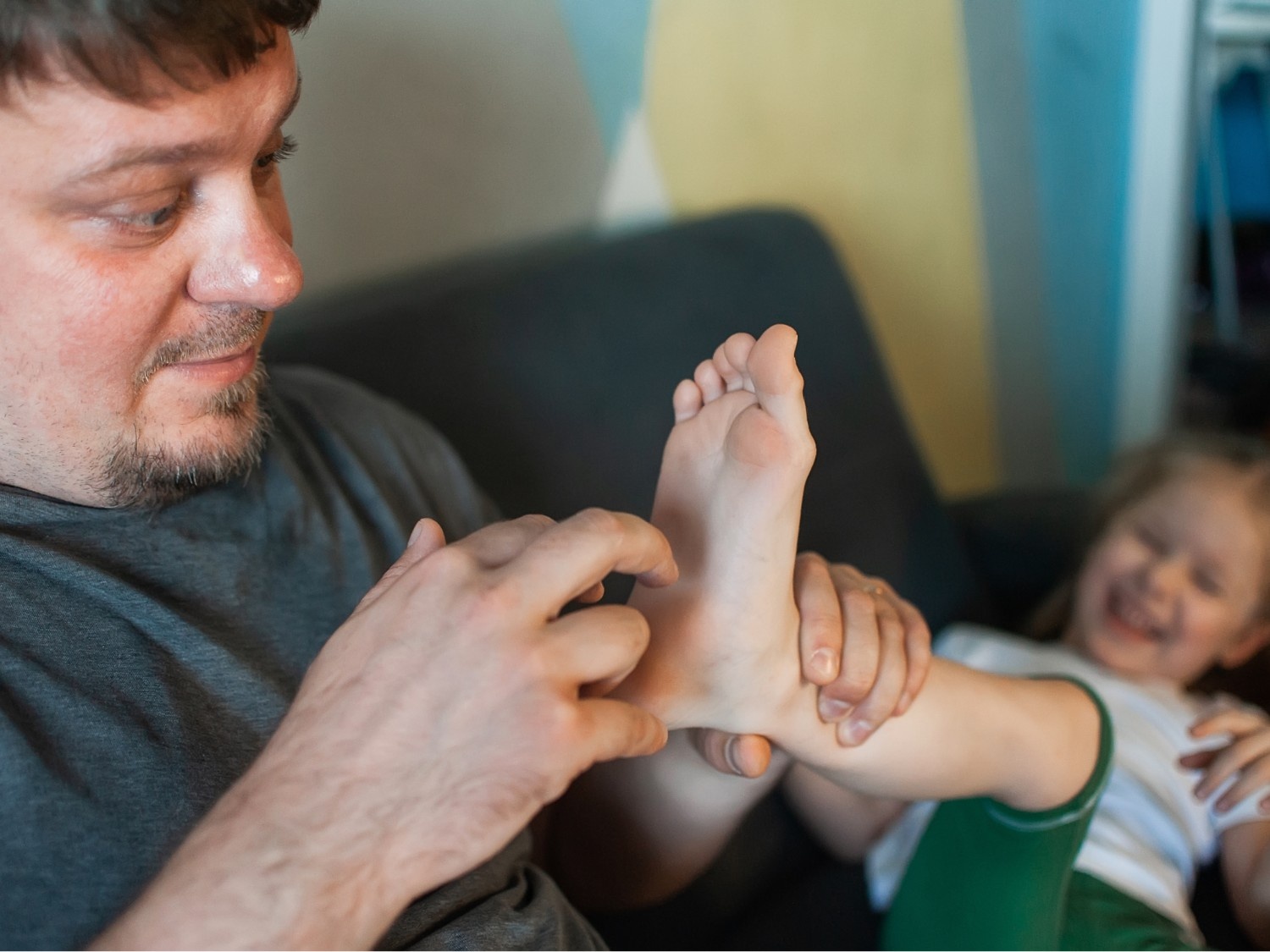 Masaje círculo en los pies