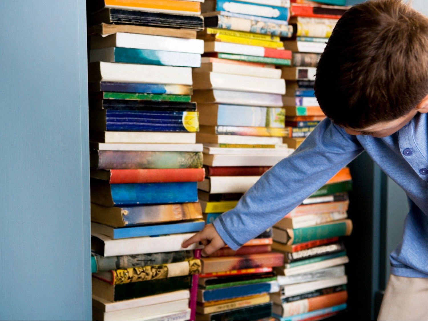 Torre de libros de calma