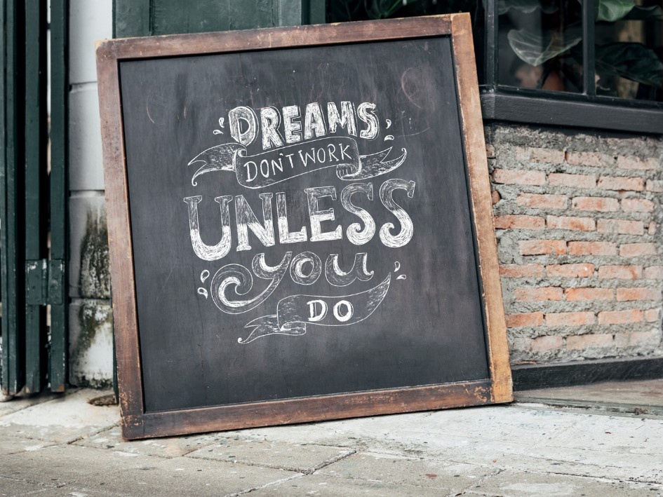 Pizarrón de "tareas que bajan energía"