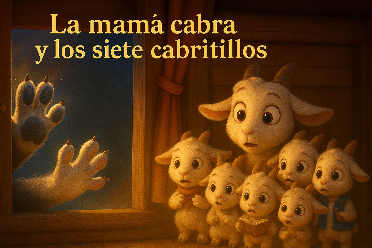 La mamá cabra y los sietes cabritillos