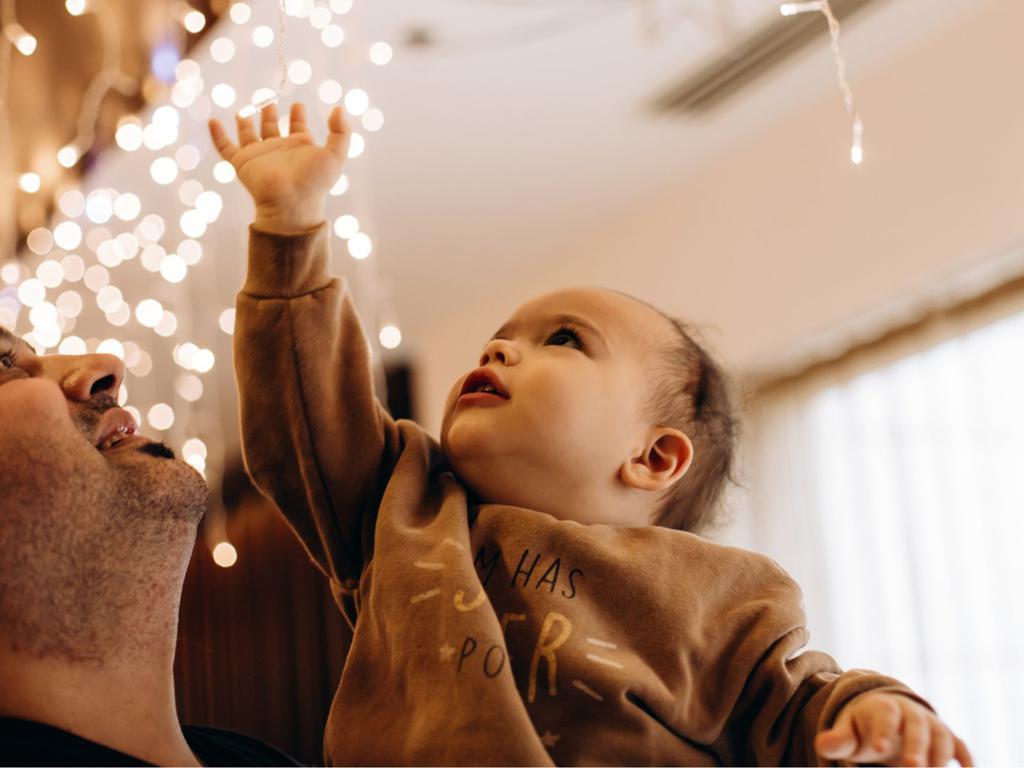 Mirar luces suaves en movimiento