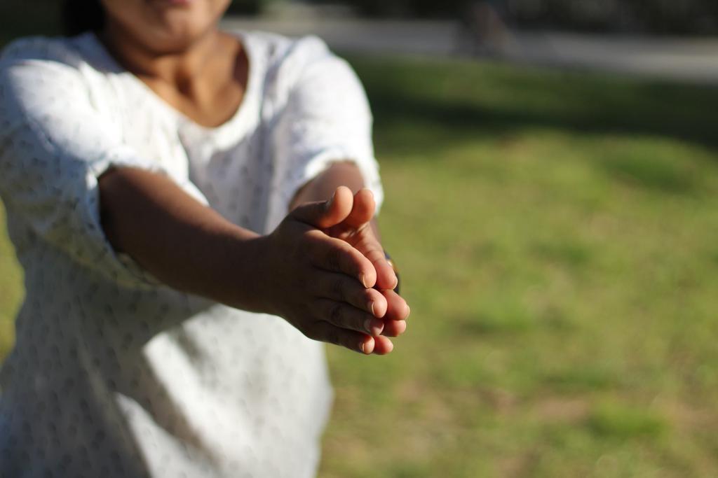 Respiración con las manos