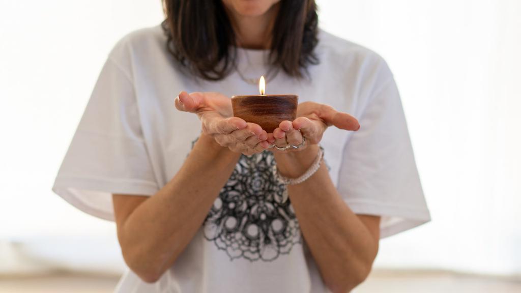 Respiración con vela imaginaria