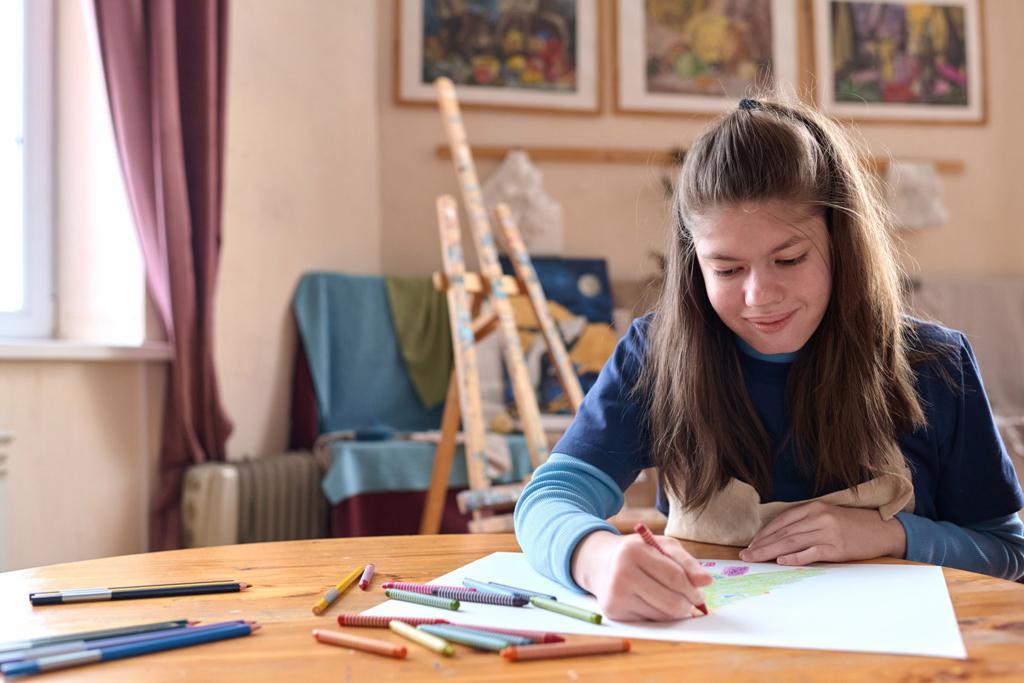 Dibujar su “lugar secreto de calma”